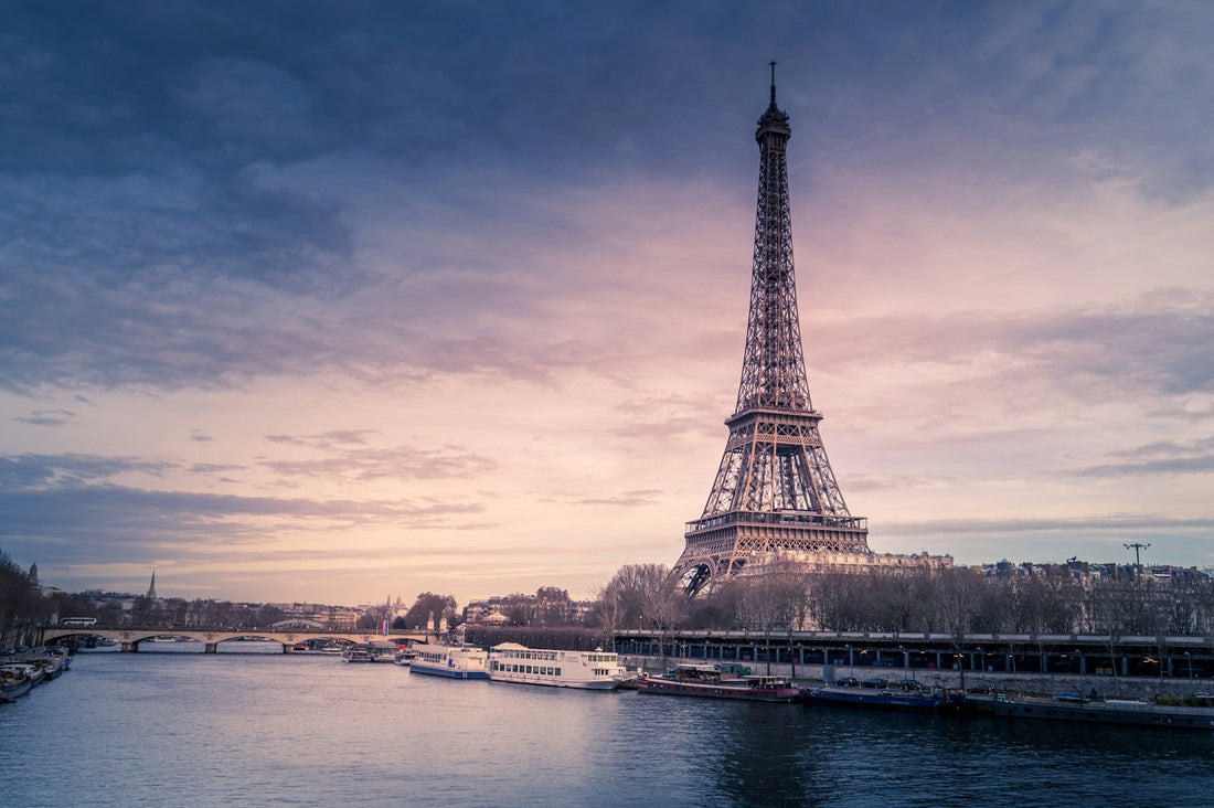Eiffel Tower and Seine River in Paris